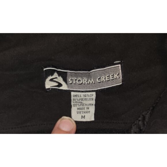 Storm Creek SNC Embroidered Soft Shell Wind Jacket Size M Black Gray - Picture 5 of 5